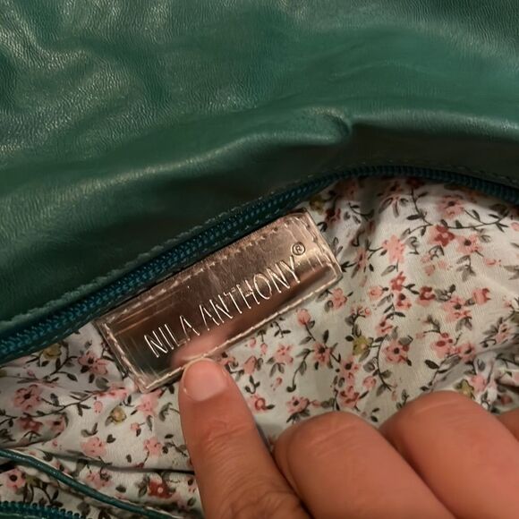 Nila anthony quilted studded teal bag - Picture 7 of 8